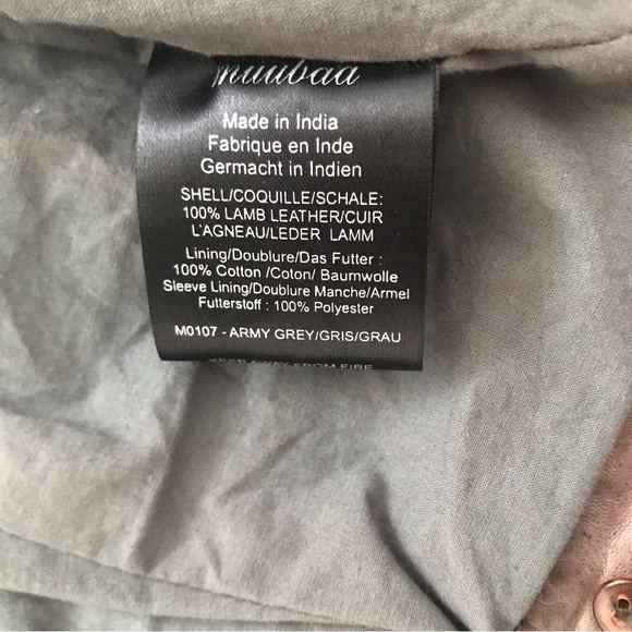 Muubaa Distressed Cropped Leather Jacket with Removable Sleeves - Picture 6 of 8